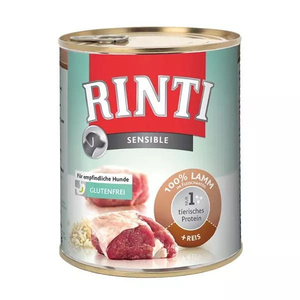 Rinti 800g Sensible Lamm+Reis Dose