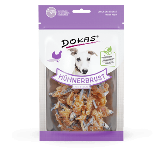 Hühnerbrust mit Fisch 70g