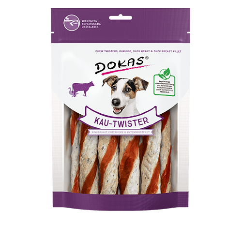 Kau-Twister Rinderhaut, Entenherz und Entenbrustfilet 200g