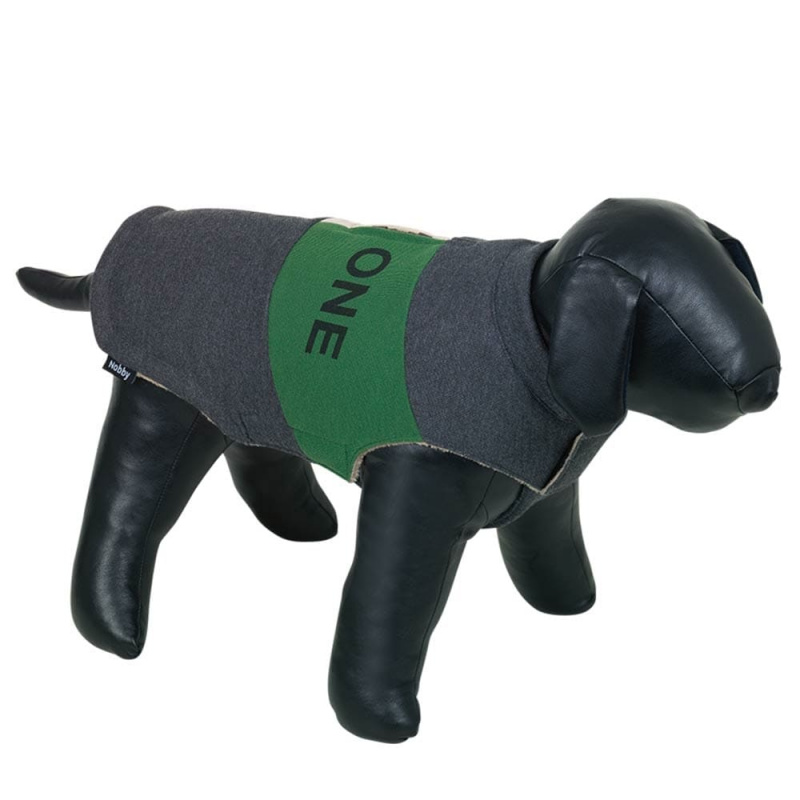 Hundemantel THE ONE grau-grün 29 cm