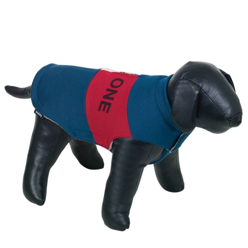 Hundemantel THE ONE navy-rot 44 cm