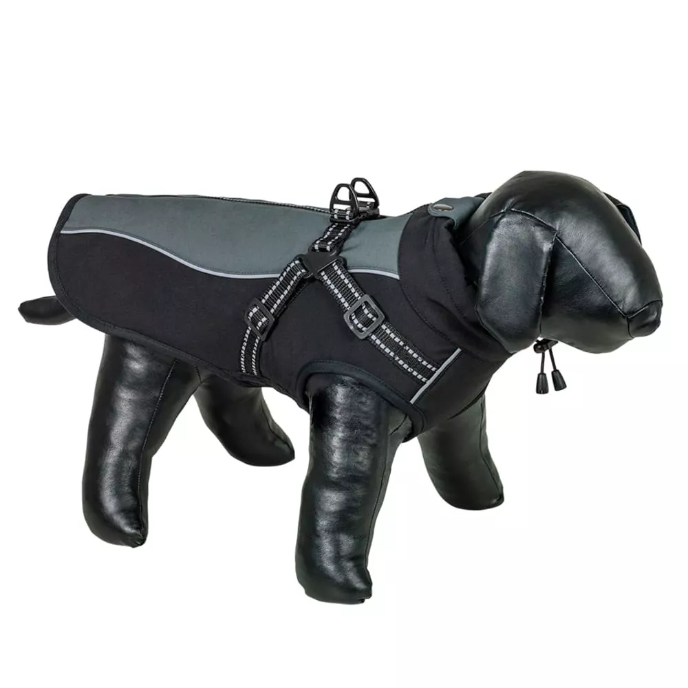 Hundemantel META 2 in 1 23 cm schwarz-grau
