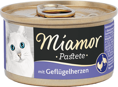 Miamor Pastete Geflügelherzen 85g