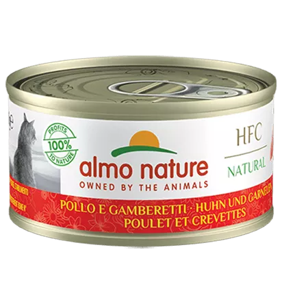 Almo HFC Natural Ad. Huhn&Garnelen 6x55g