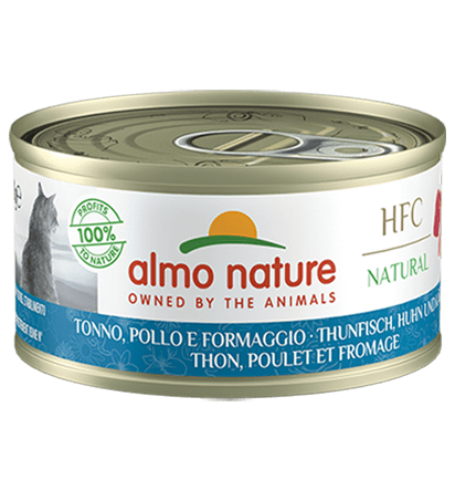 Almo HFC Natural Ad. Thun&Hu&Käse 70g