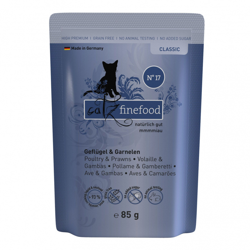 catz finefood No.17 Geflügel&Garnele 85g
