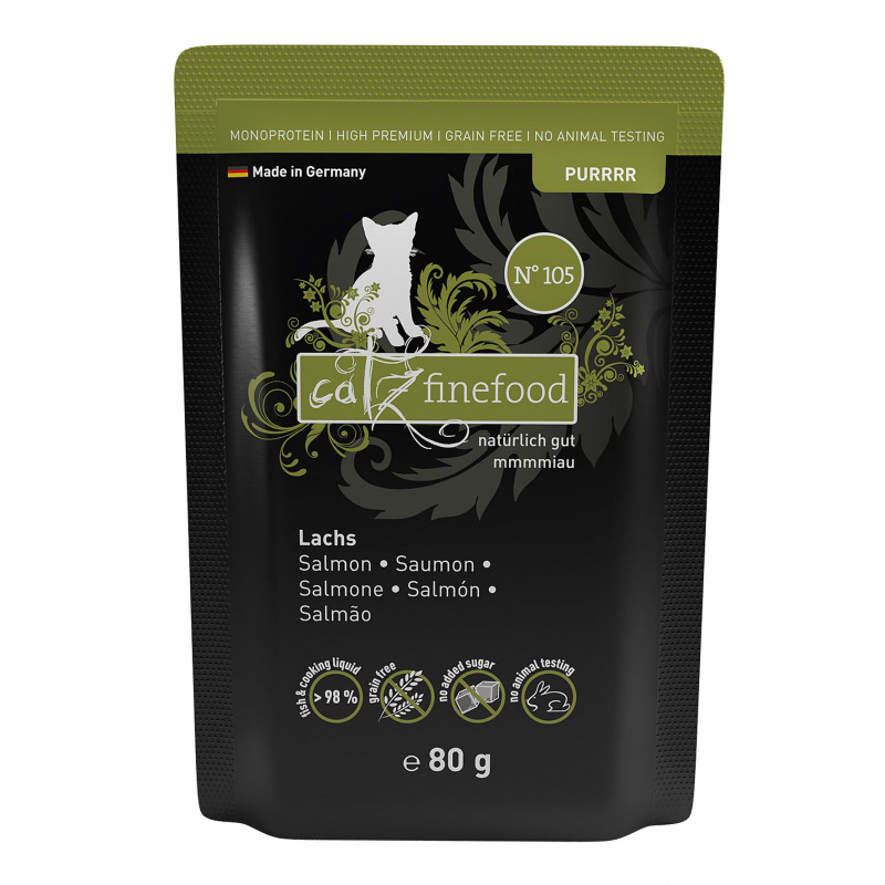 catz finefood Purrrr No.105 Lachs 80g