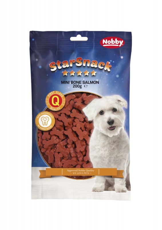 StarSnack Mini Bones Salmon Tüte, 200 g