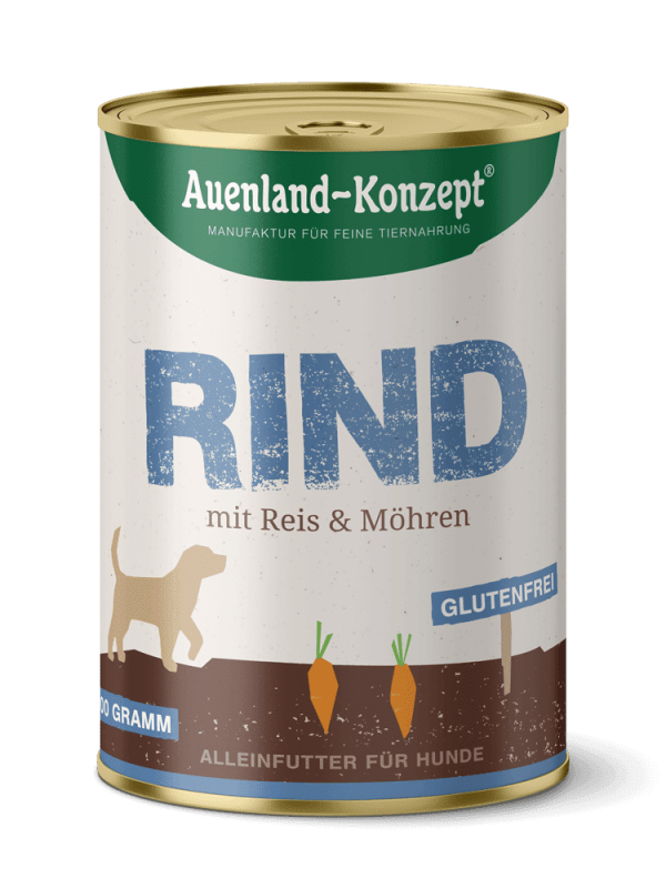 Auenland Rind mit Reis 400g