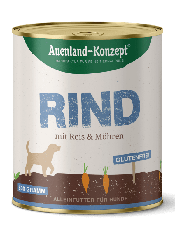 Auenland Rind mit Reis 800g