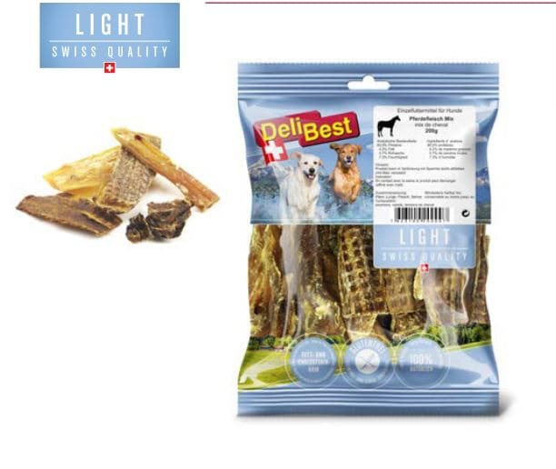 Light Pferdefleisch Trockenkau Mix 200g