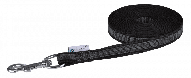 Gummierte Schleppleine 5m schwarz
