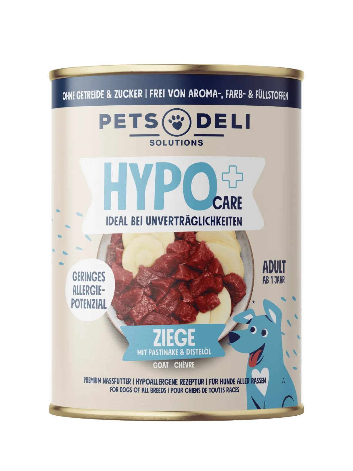 Pets Deli Hypo Ziege mit Pastinake & Distelöl 400g
