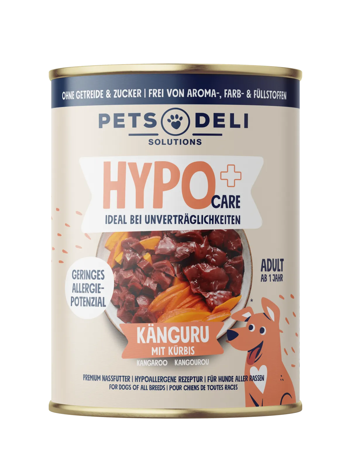 Pets Deli Hypo Känguru mit Kürbis & Kamille 400g