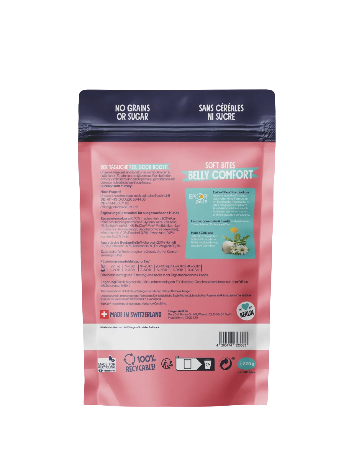 Pets Deli Soft Bites Belly Comfort Verdauungssnack