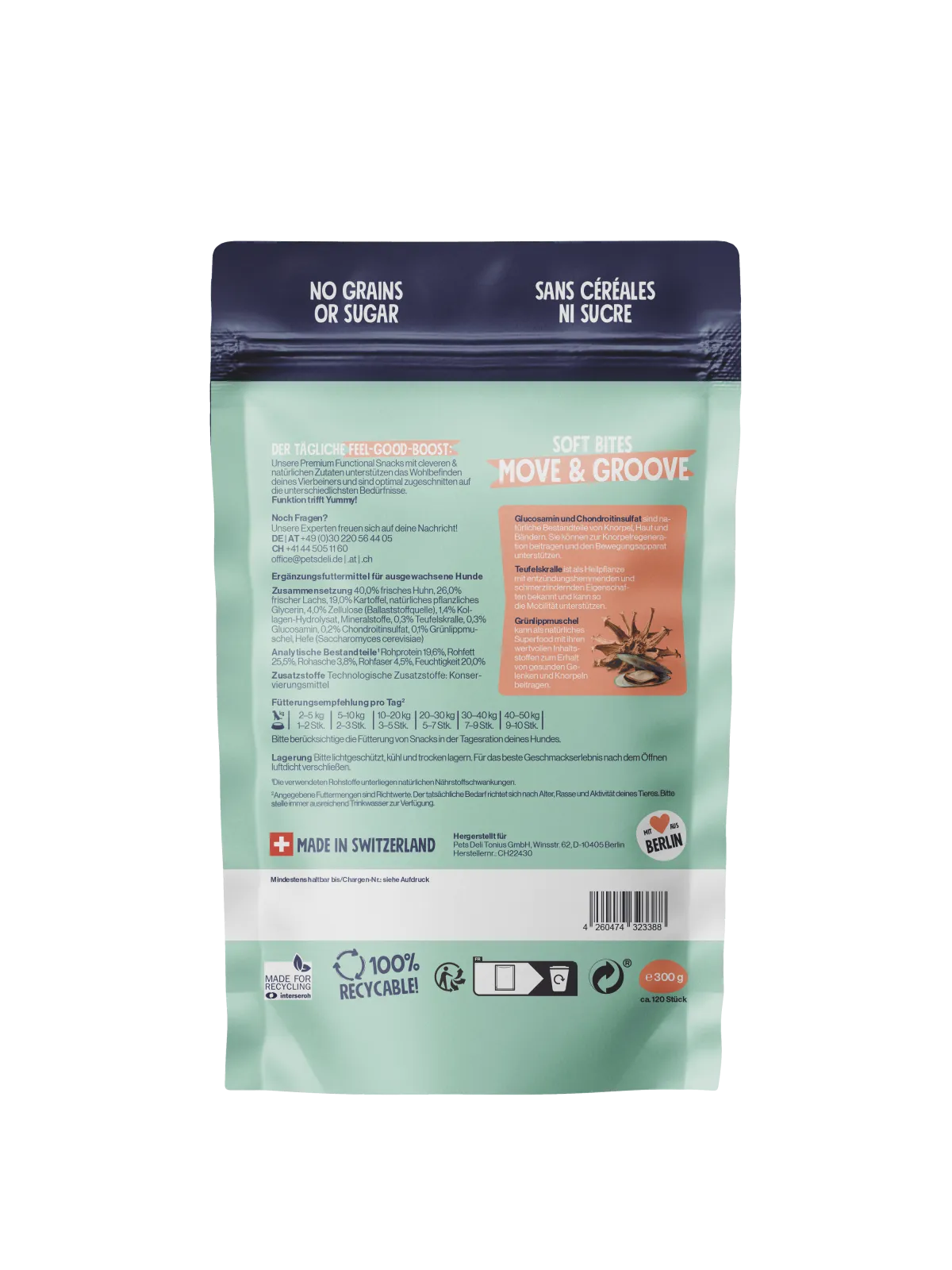 Pets Deli Soft Bites Move & Groove Gelenksnack