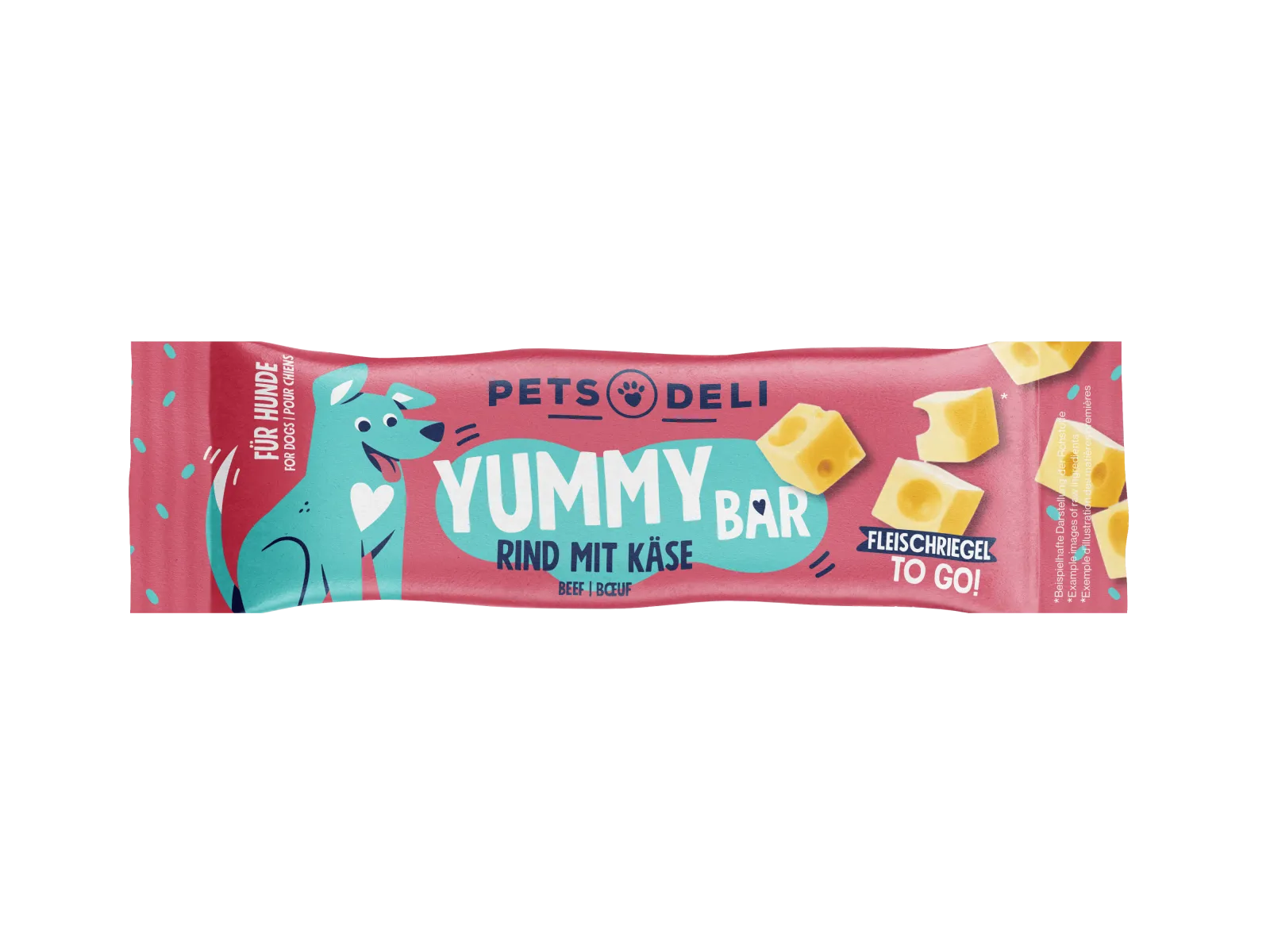 Pets Deli Yummy Bar Snack Yummy Bar Rind mit Käse 25g
