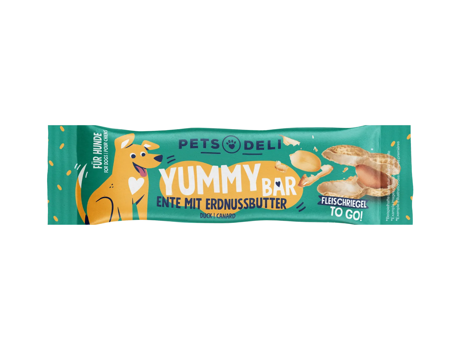 Pets Deli Yummy Bar Snack Yummy Bar Ente mit Erdnussbutter 25g