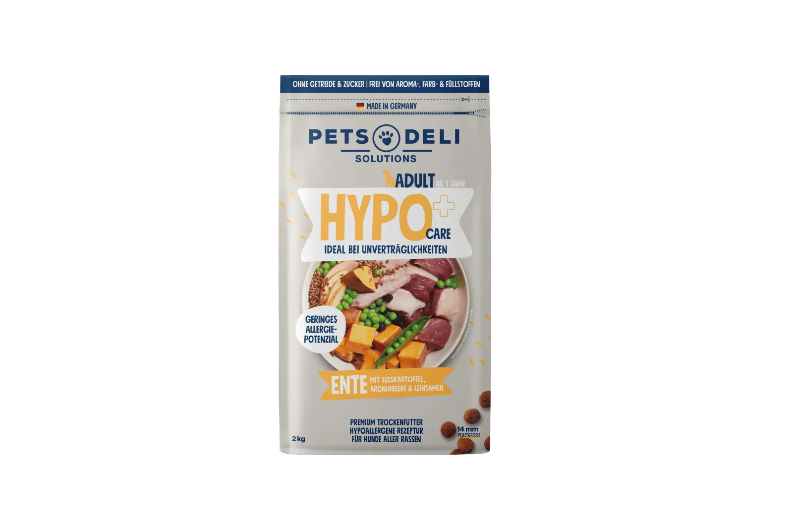 Pets Deli Hypo Ente mit Süsskartoffel & Leinsamen 2kg