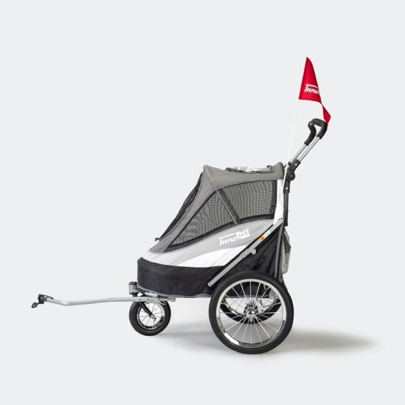 InnoPet Sporty Dog Trailer DeLuxe Black/Silver