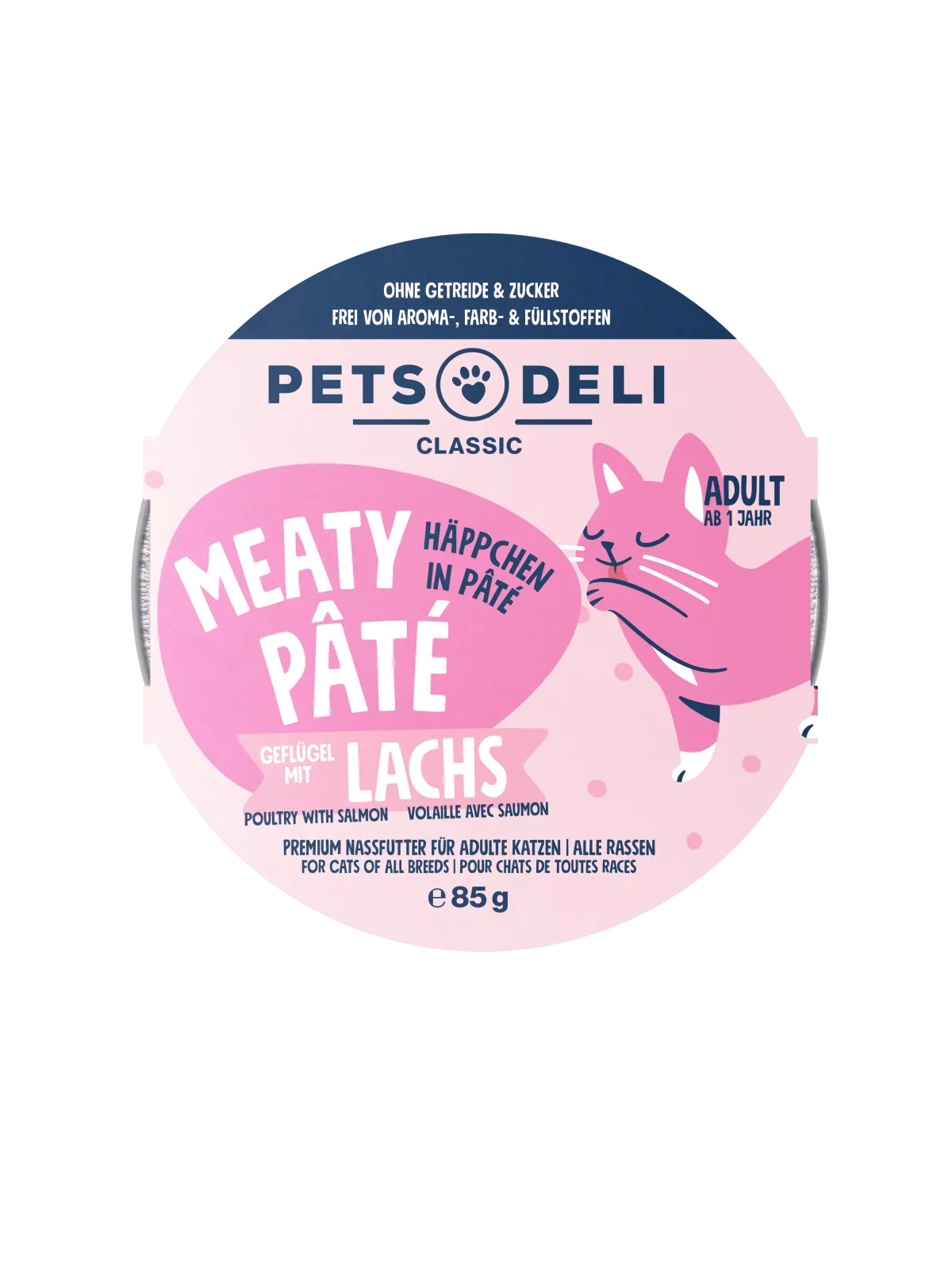 Pets Deli Meaty Pâté Meaty Pâté Geflügel mit Lachs 85g