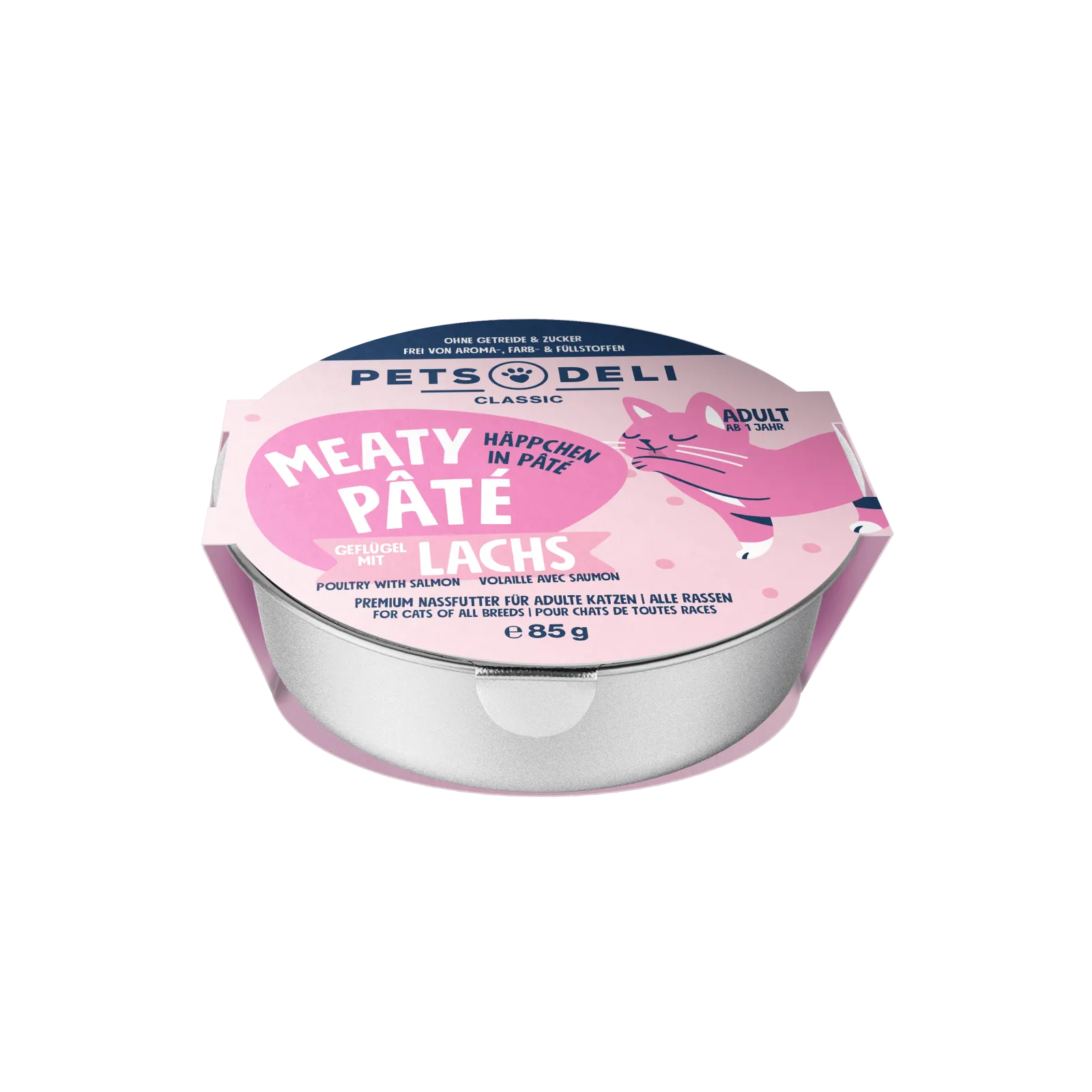 Pets Deli Meaty Pâté Meaty Pâté Geflügel mit Lachs 85g
