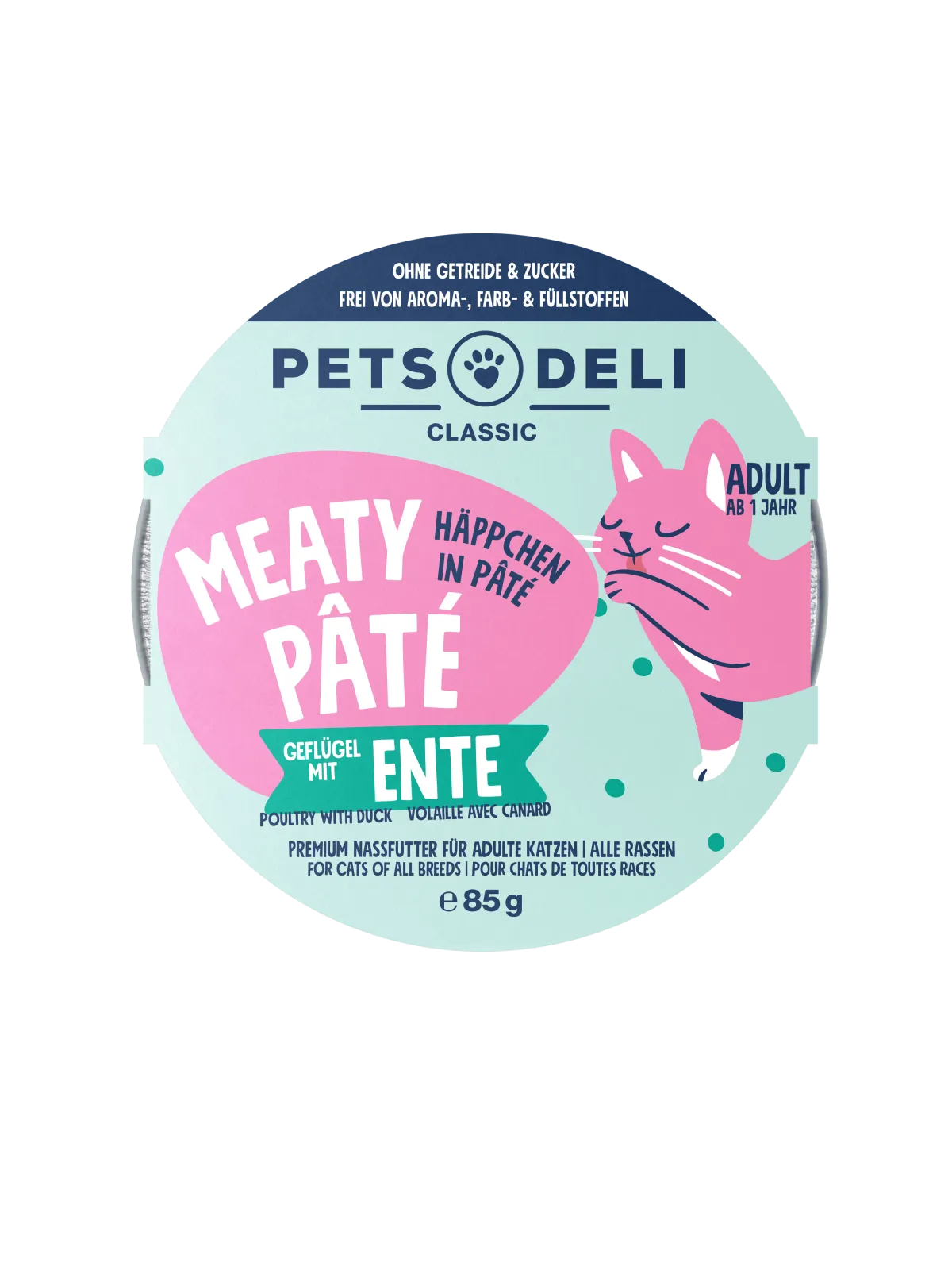 Pets Deli Meaty Pâté Meaty Pâté Geflügel mit Ente 85g