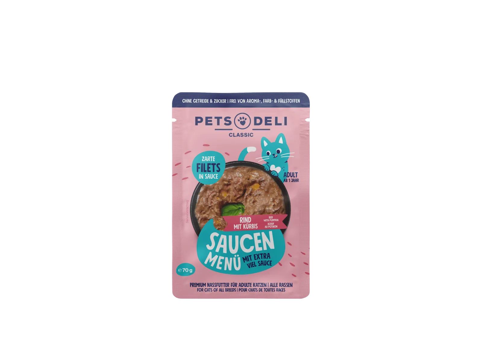 Pets Deli Saucen Menü Saucen Menü Rind Kürbis 70g
