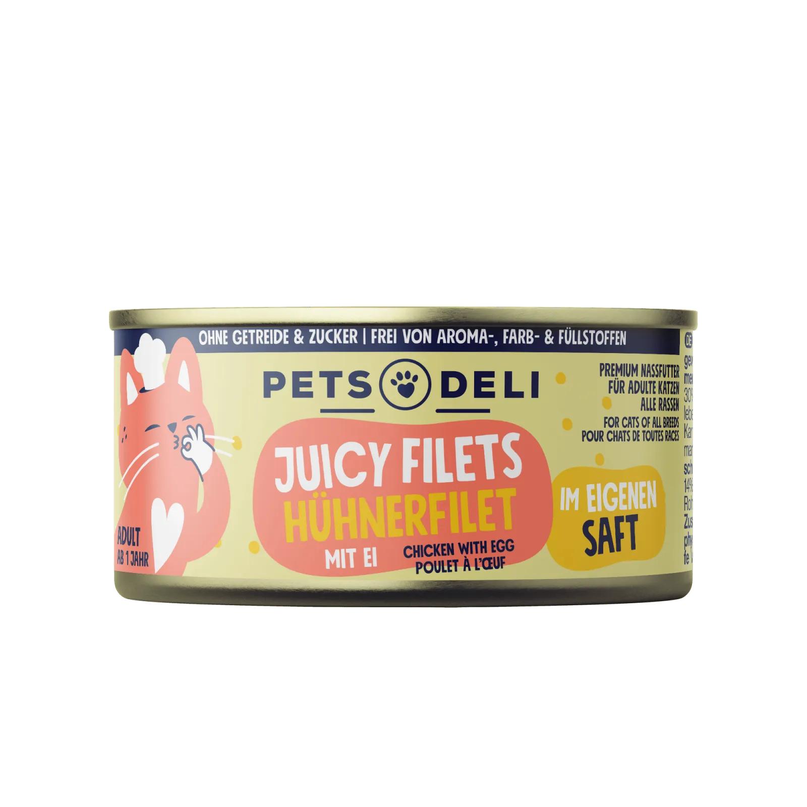 Pets Deli Juicy Filet Juicy Filets Huhn mit Ei 70g