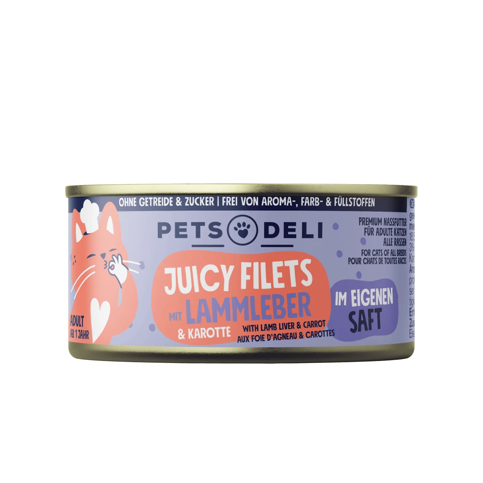 Pets Deli Juicy-Filet Juicy-Filet Lammleber mit Karotte 70g