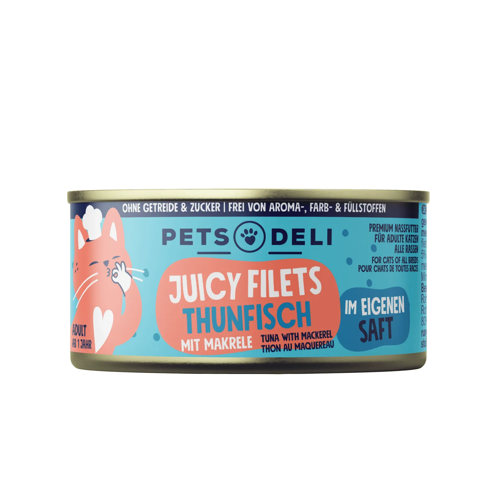 Pets Deli Juicy Filet Juicy Filets Thunfisch mit Makrele 70g
