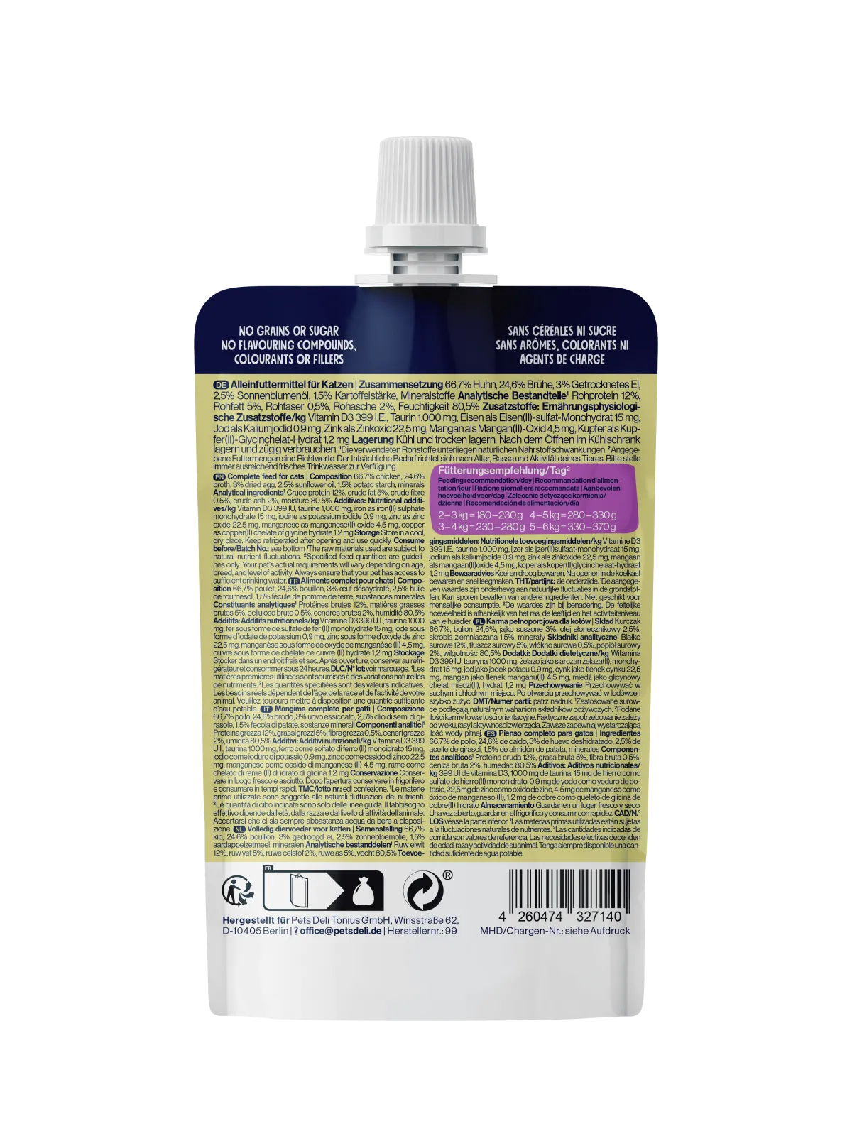 Pets Deli Silky Cream Silky-Cream Huhn 70g