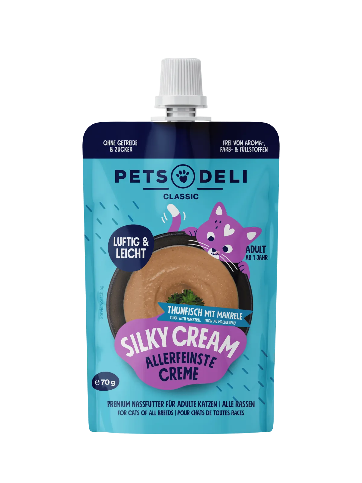 Pets Deli Silky Cream Silky-Cream Thunfisch mit Makrele 70g