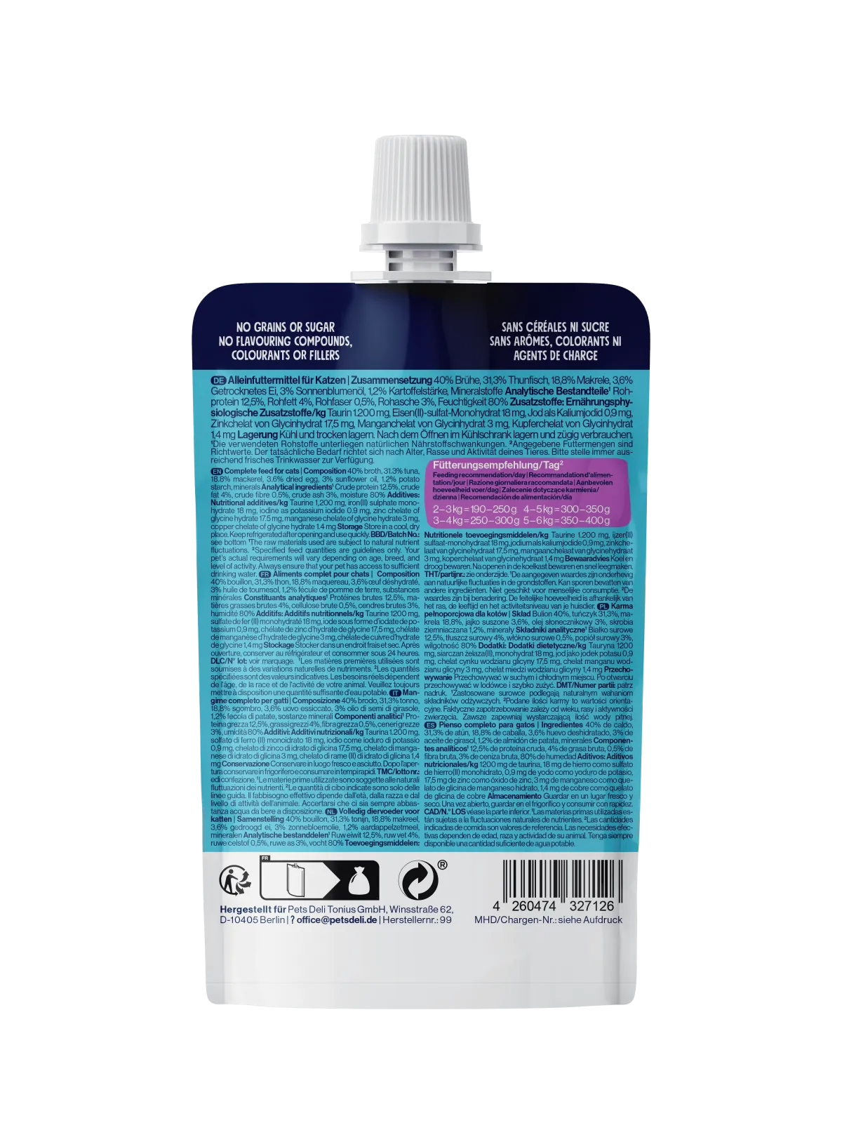 Pets Deli Silky Cream Silky-Cream Thunfisch mit Makrele 70g