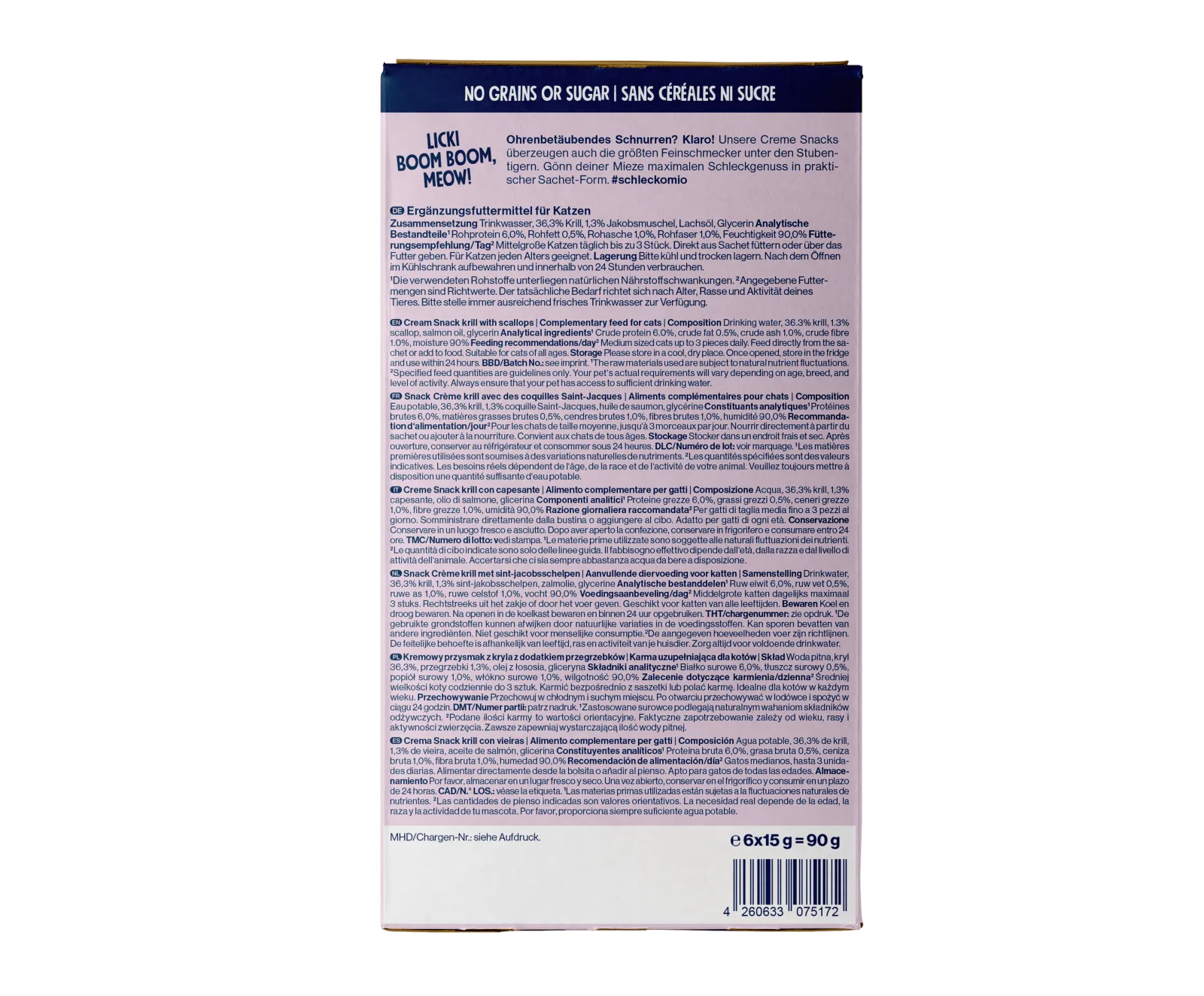 Pets Deli Creme Cremesnack Krill 90g