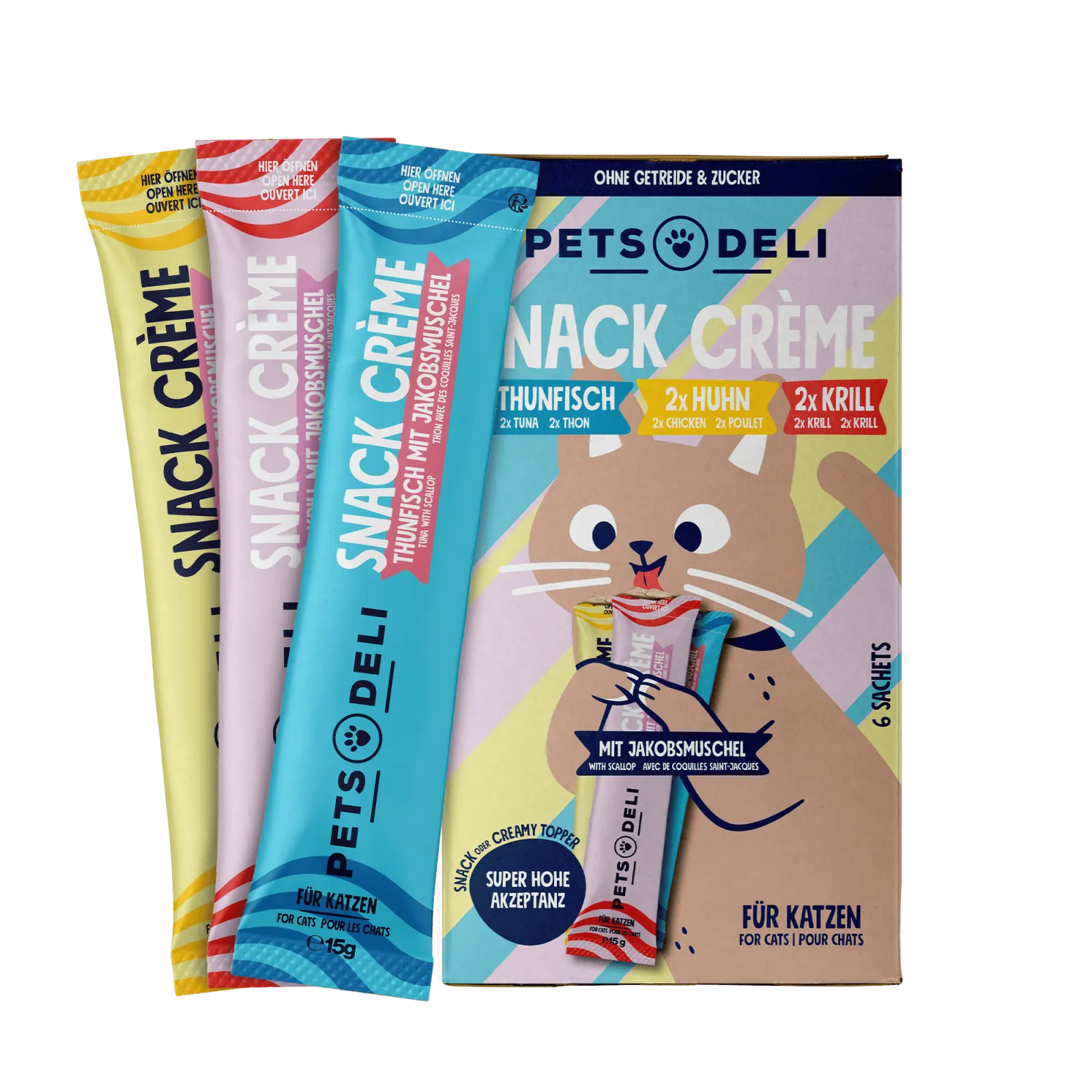 Pets Deli Creme Cremesnack Mix-Paket 90g