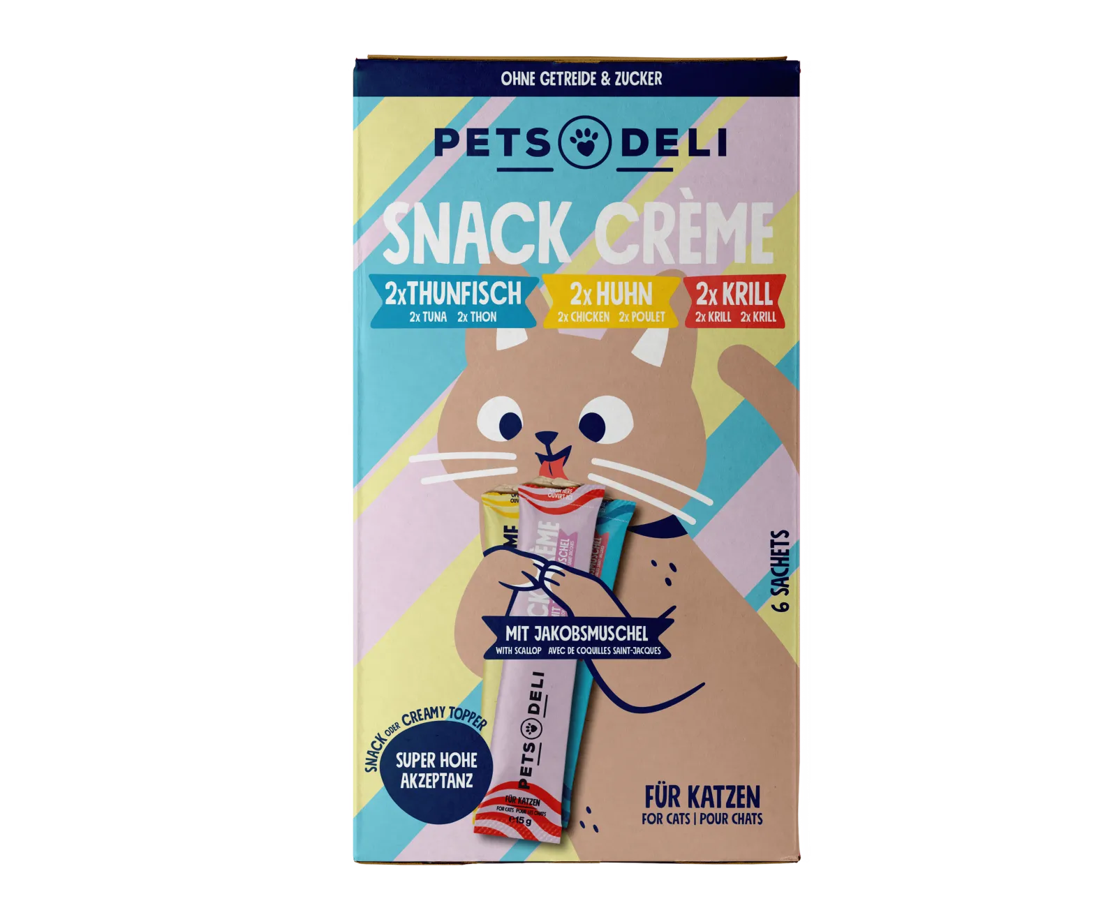 Pets Deli Creme Cremesnack Mix-Paket 90g