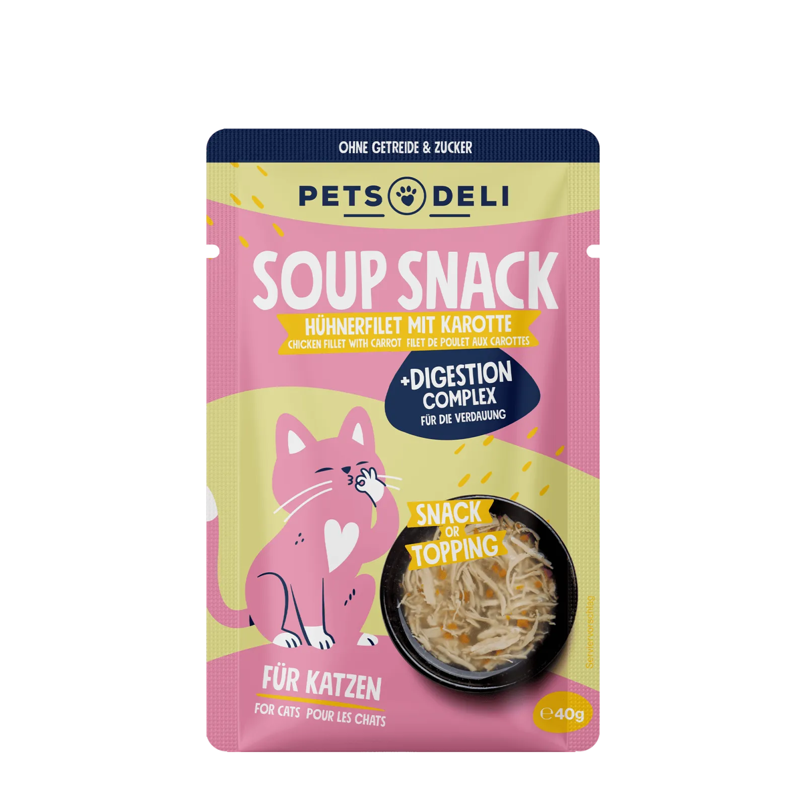 Pets Deli Functional Suppe Snack-Functional Suppe Digest Huhn 40g