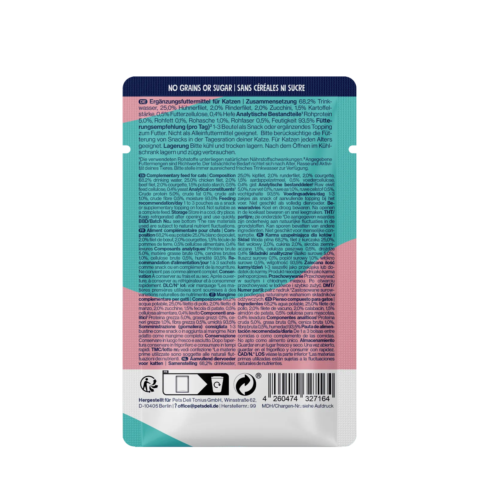 Pets Deli Functional Suppe Snack-Functional Suppe Anti-Hairball 40g