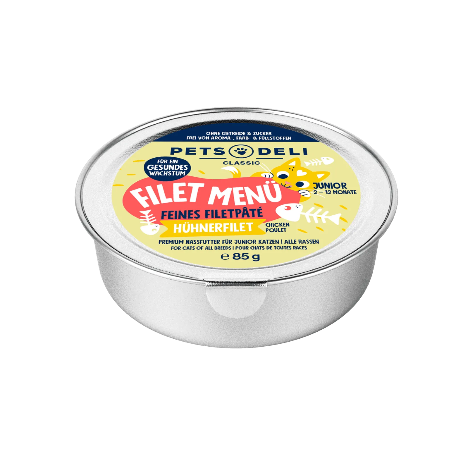 Pets Deli Kitten JUNIOR Filetmenü Hühnerfilet 85g