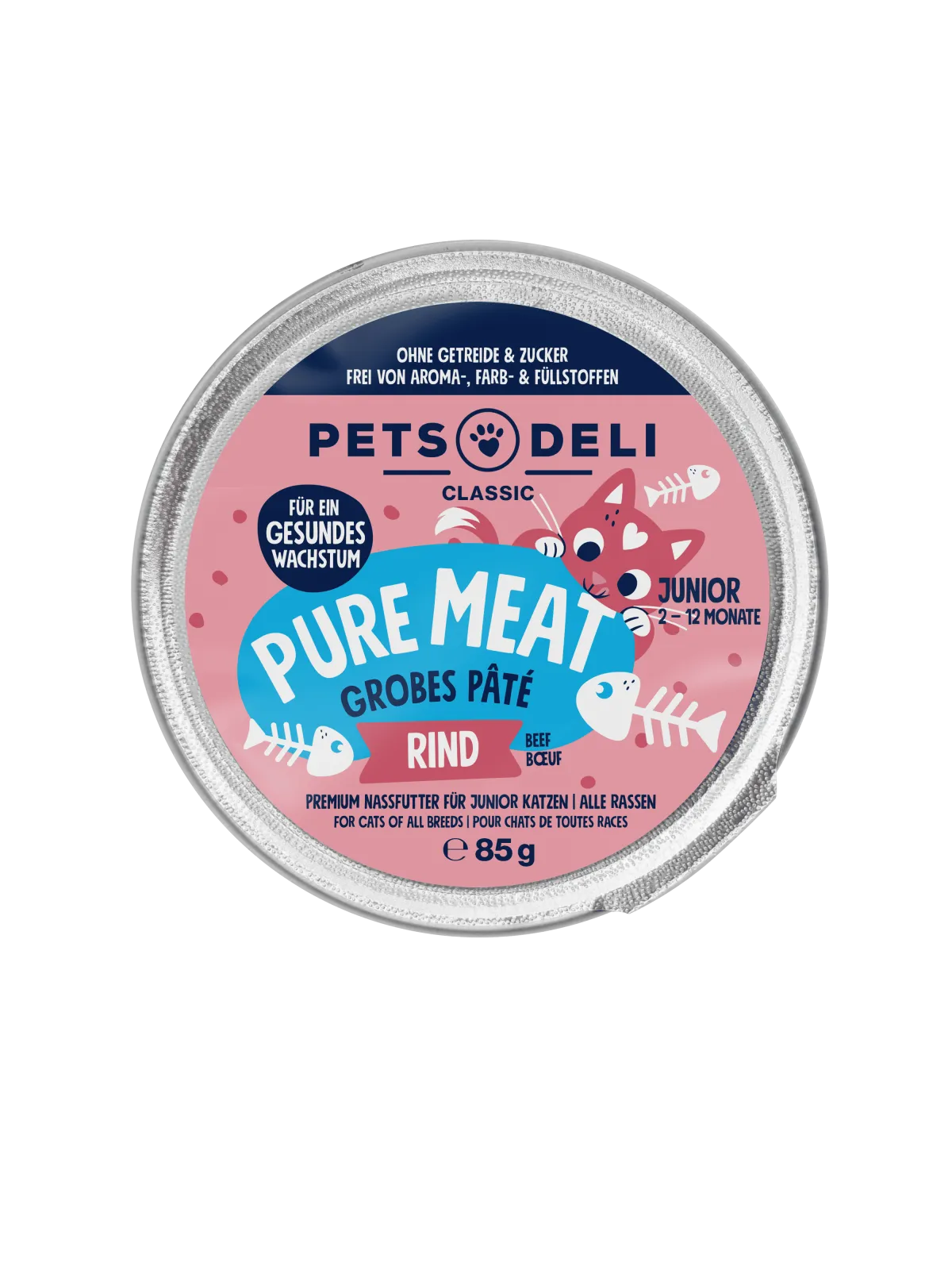 Pets Deli Kitten JUNIOR Pure Meat Rind 85g