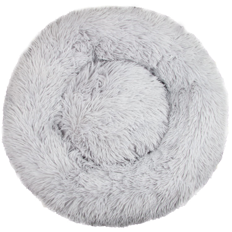 Hundebett Fluffy Donut l.grey 50