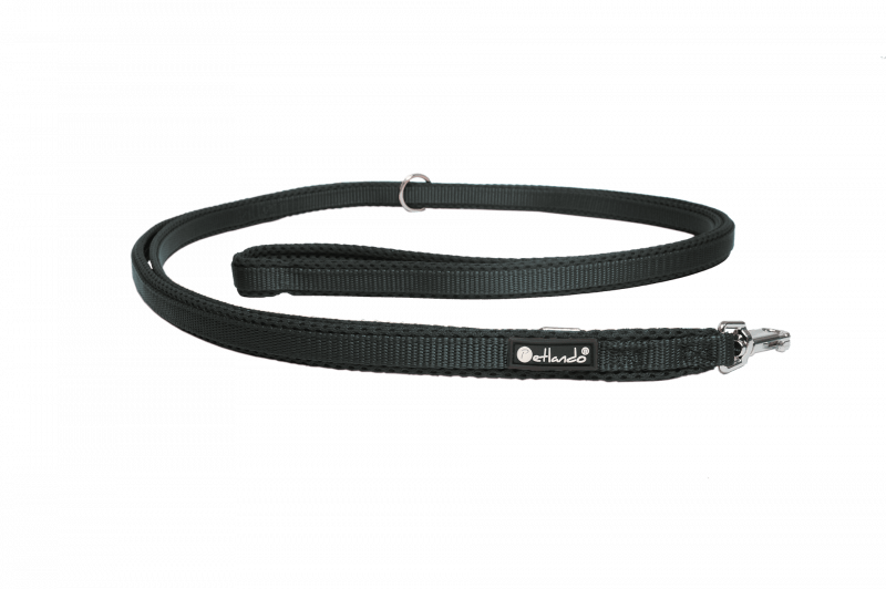Mesh verstellbare Führleine S schwarz