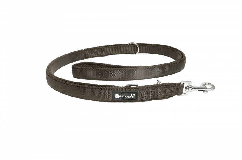 Mesh verstellbare Führleine S mokka