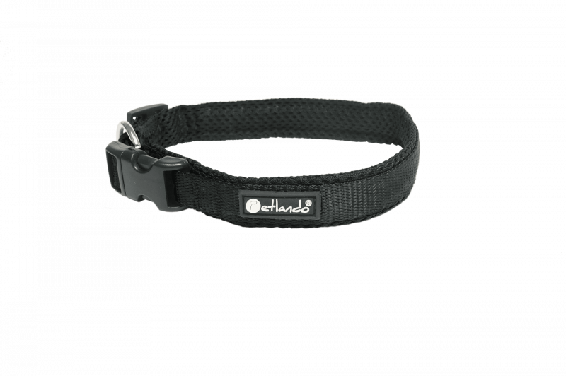 Mesh Halsband XL schwarz