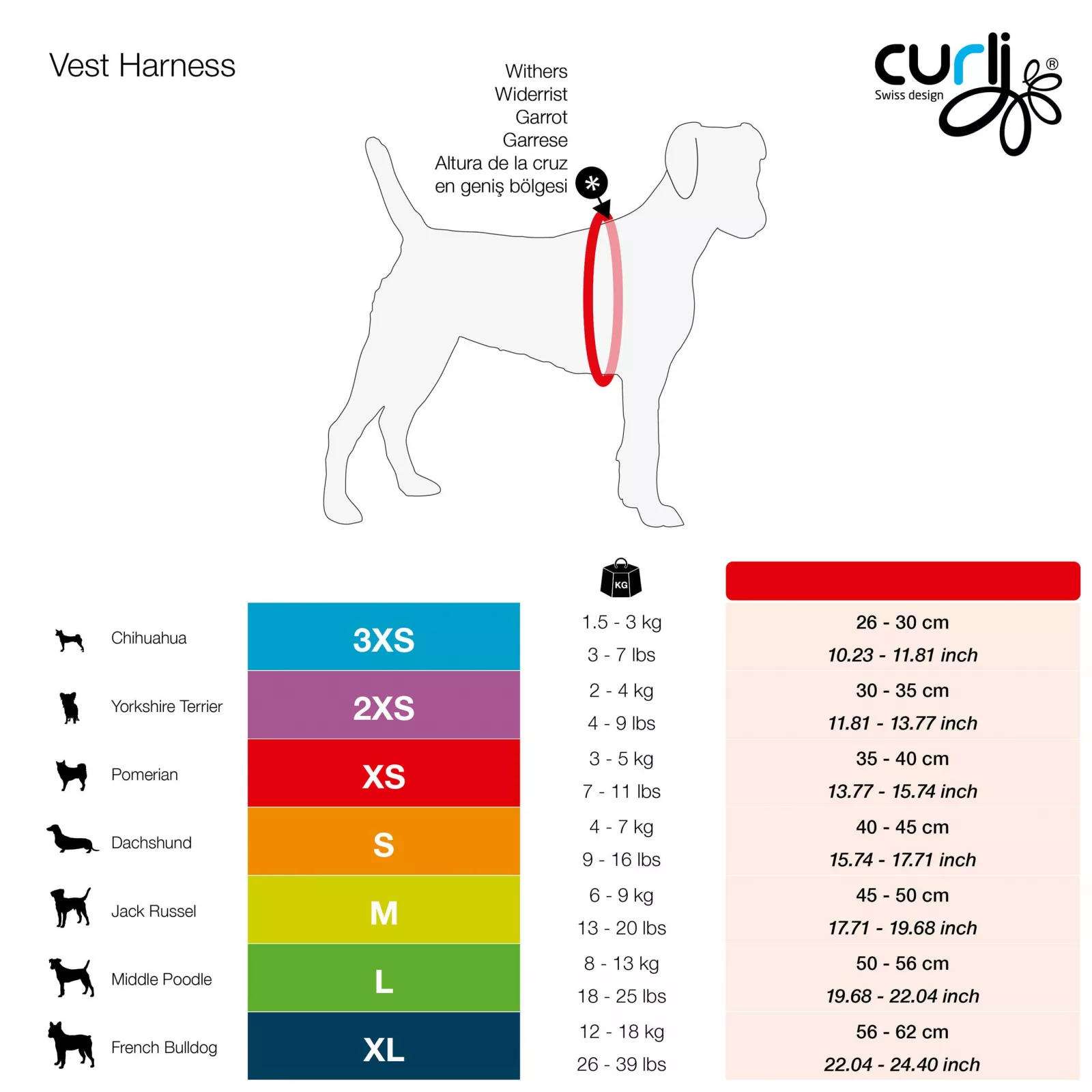 Vest Harness Air-Mesh Red XS