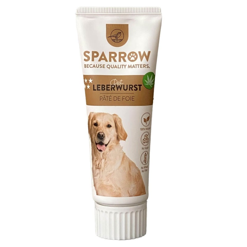 Leberwurstpaste mit CBD für Hunde