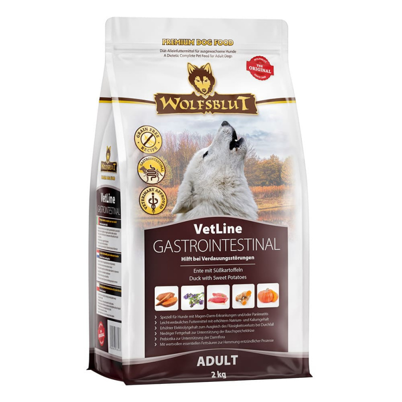 Wolfsblut VetLine Gastrointestinal - Ente mit Süßkartoffel 2 kg
