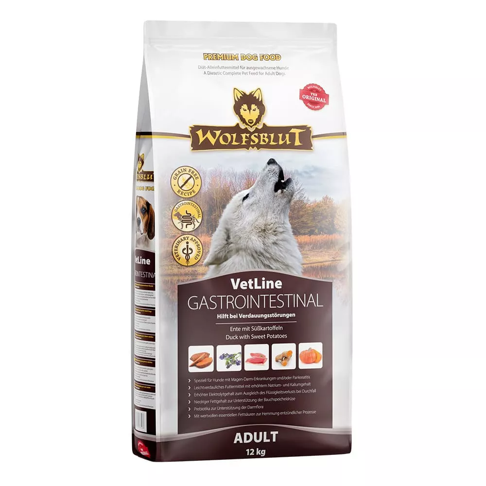 Wolfsblut VetLine Gastrointestinal - Ente mit Süßkartoffel 12 kg