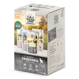 Wildes Land Nassfutter 4er Pouch Probierbox 400 g